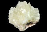 Fluorescent Calcite Crystal Cluster on Barite - Morocco #141020-1
